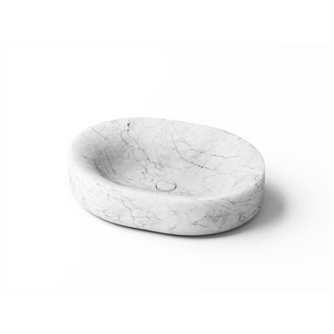 ROUND MARBLE BASIN IN CARRARA