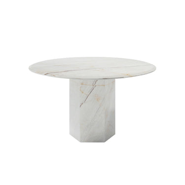 ZANTE DINING TABLE IN VOLAKAS WHITE MARBLE
