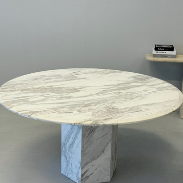 ZANTE DINING TABLE IN VOLAKAS WHITE MARBLE