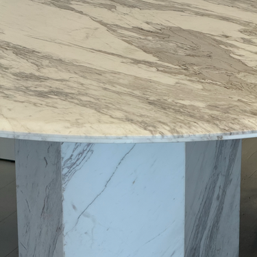 ZANTE DINING TABLE IN VOLAKAS WHITE MARBLE